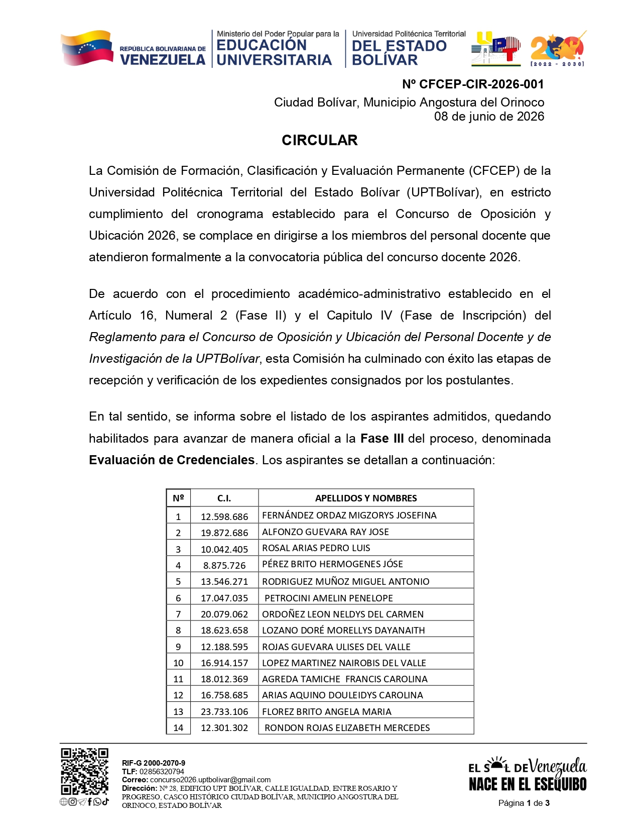 Información UPTBolívar 1